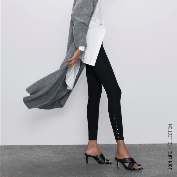 Zara Pants - ZARA BNWT Pearl Leggings